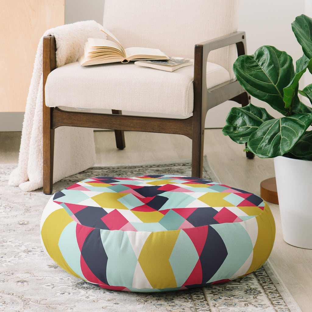 Heather Dutton Tribeca Nightlife Floor Pillow Round