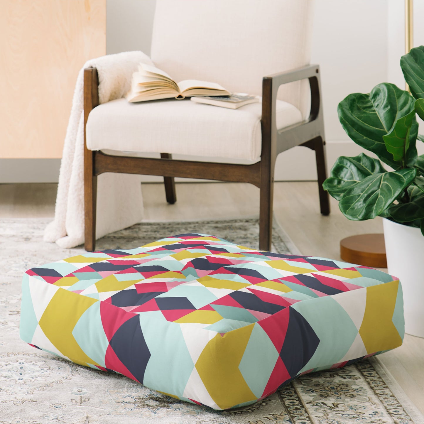 Heather Dutton Tribeca Nightlife Floor Pillow Square