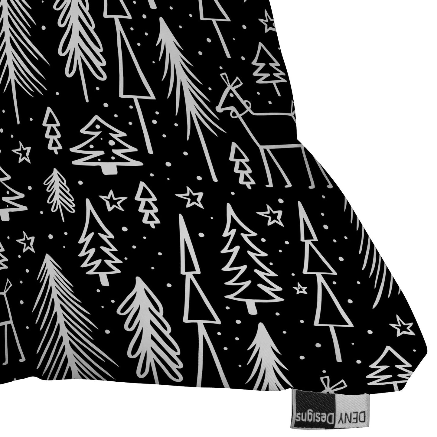 Heather Dutton Winter Wonderland Black Throw Pillow