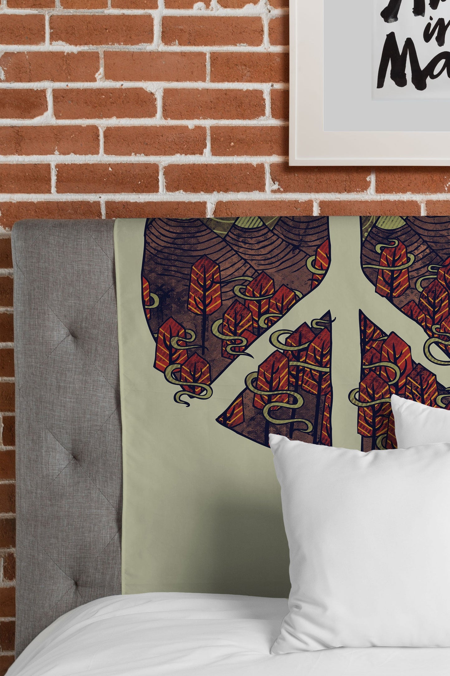 Hector Mansilla Peaceful Landscape Tapestry