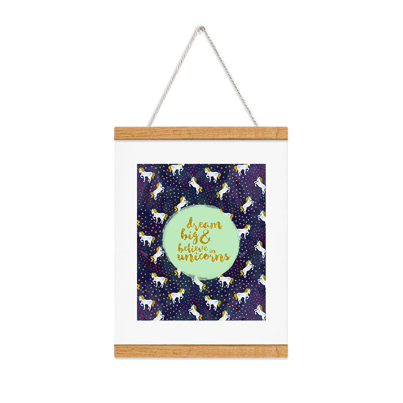 Hello Sayang Believe in Unicorns Art Print