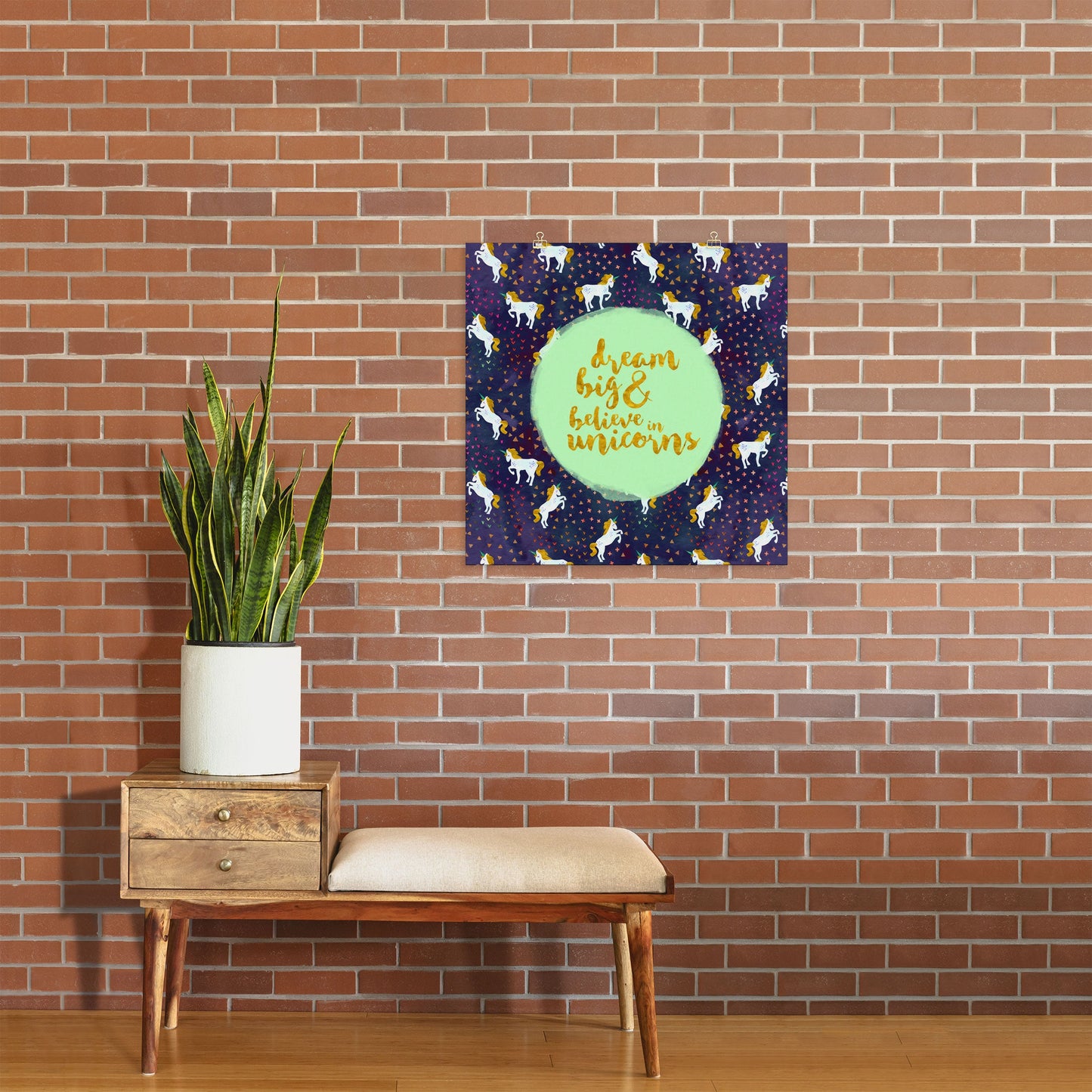 Hello Sayang Believe in Unicorns Art Print