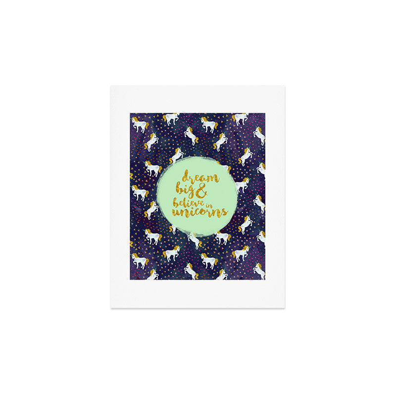 Hello Sayang Believe in Unicorns Art Print