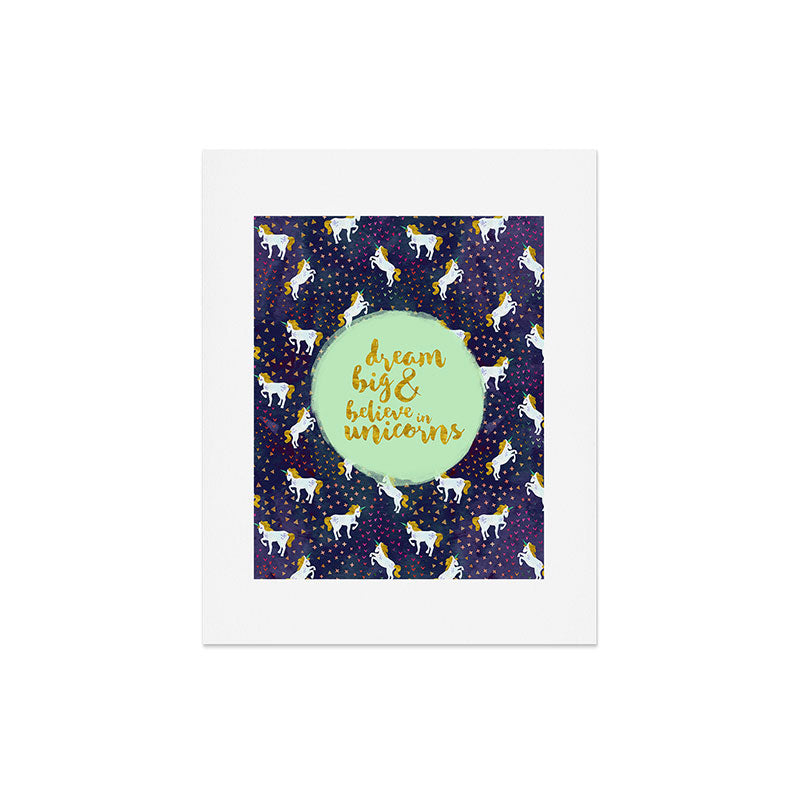 Hello Sayang Believe in Unicorns Art Print