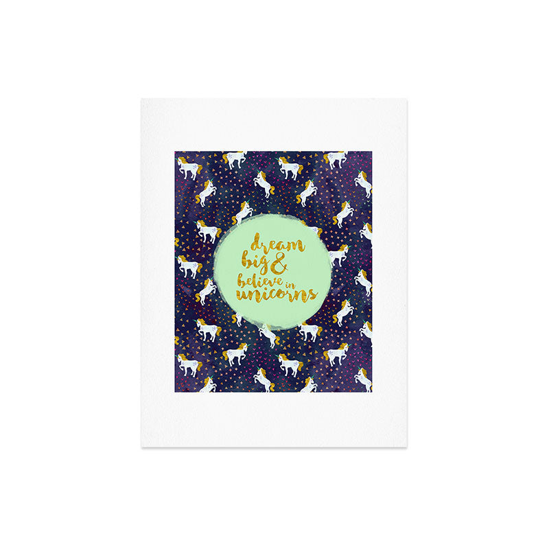 Hello Sayang Believe in Unicorns Art Print
