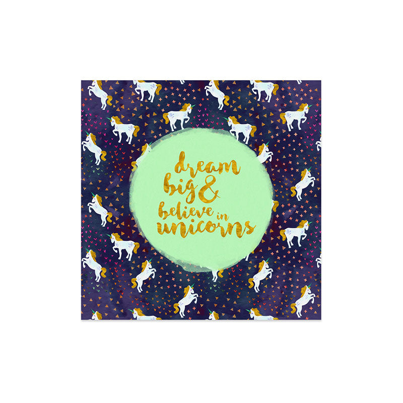Hello Sayang Believe in Unicorns Art Print