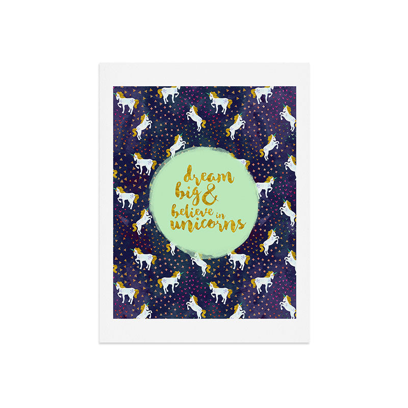 Hello Sayang Believe in Unicorns Art Print