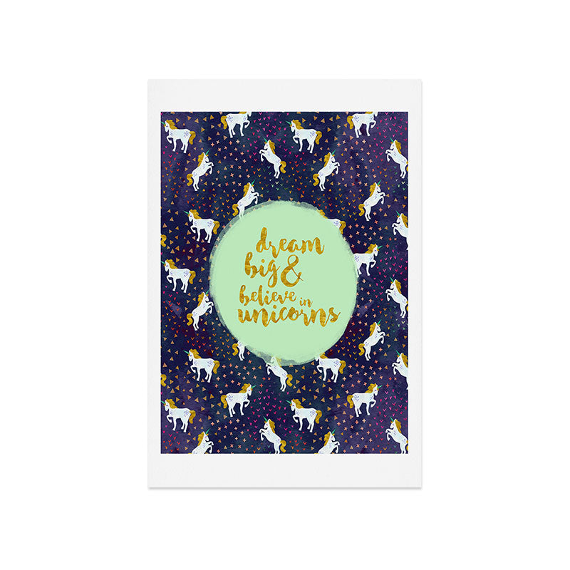 Hello Sayang Believe in Unicorns Art Print
