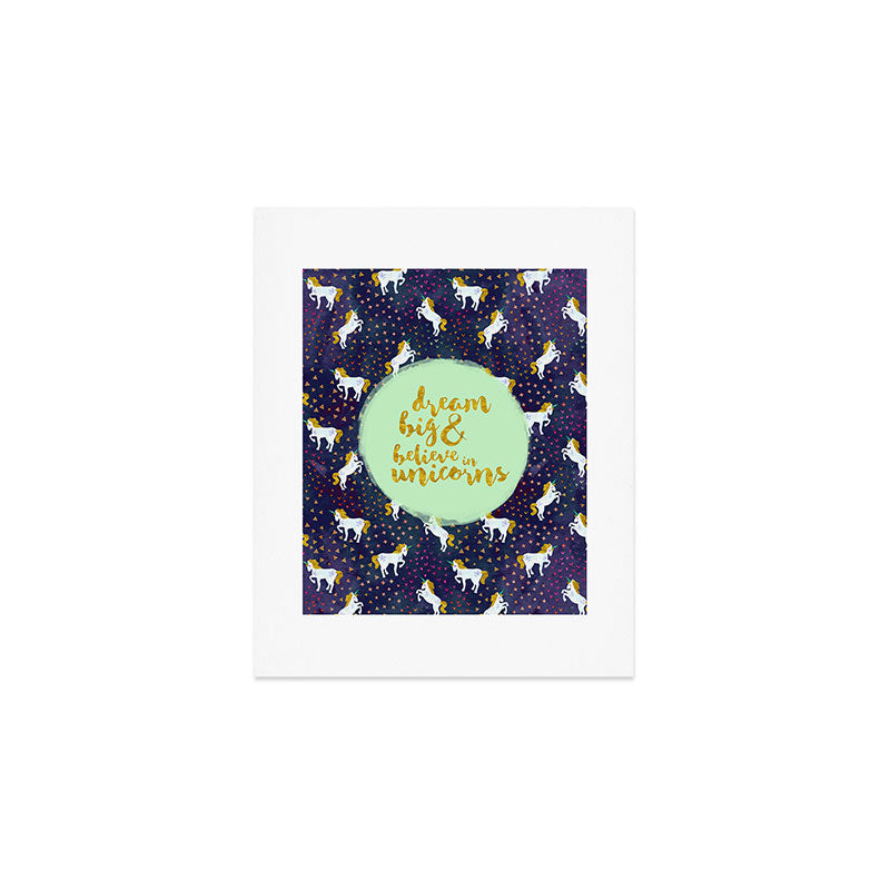 Hello Sayang Believe in Unicorns Art Print