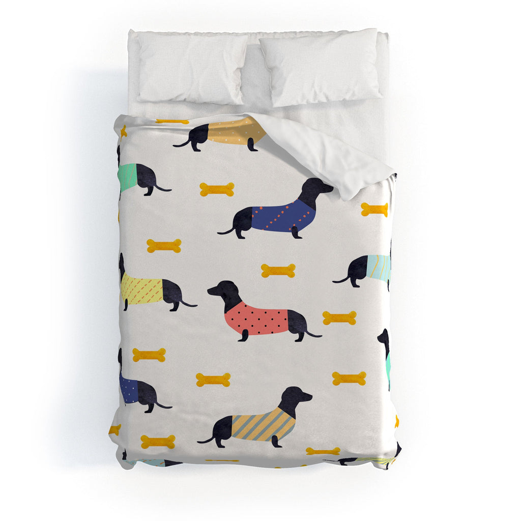 Hello Sayang Doggies Duvet Cover