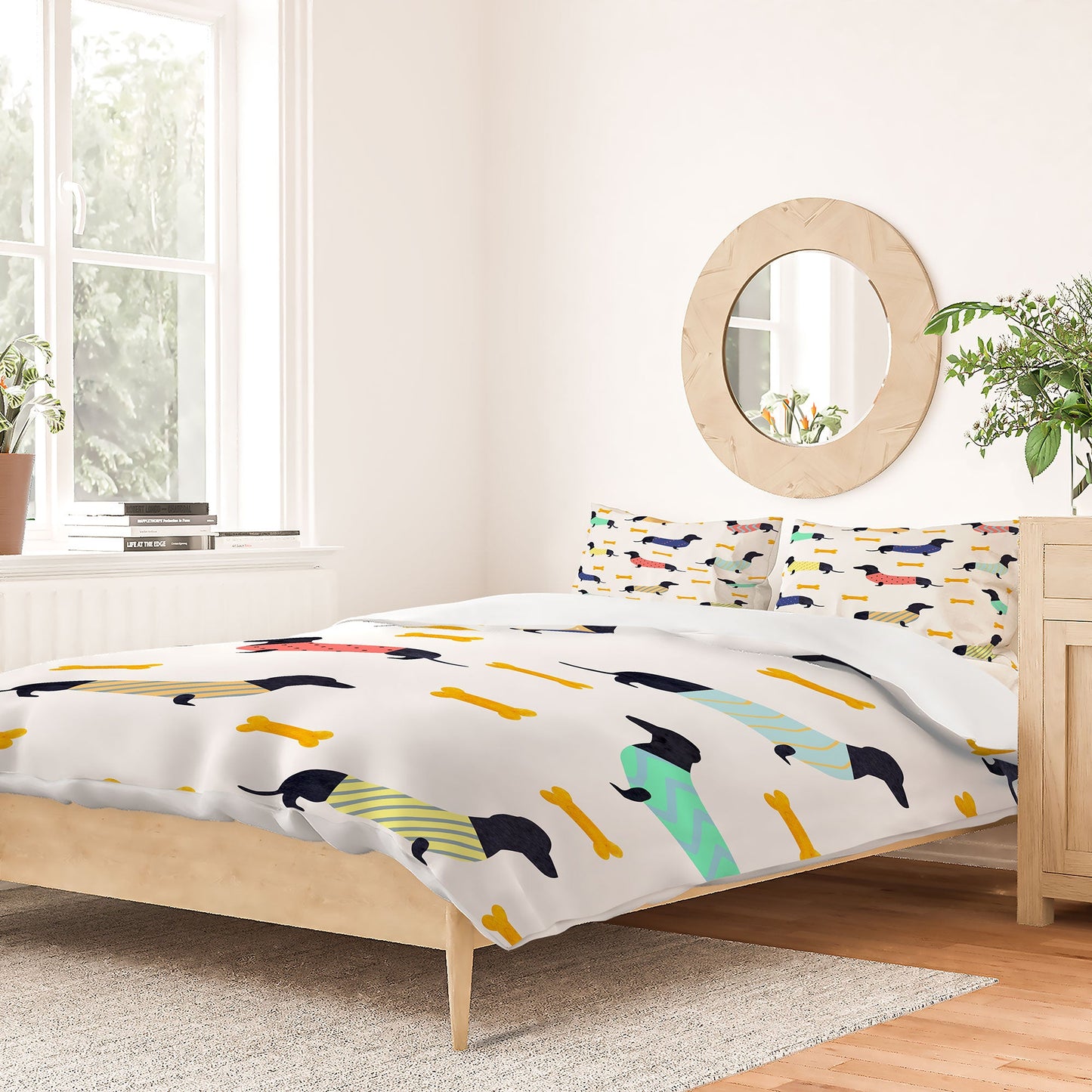 Hello Sayang Doggies Duvet Cover