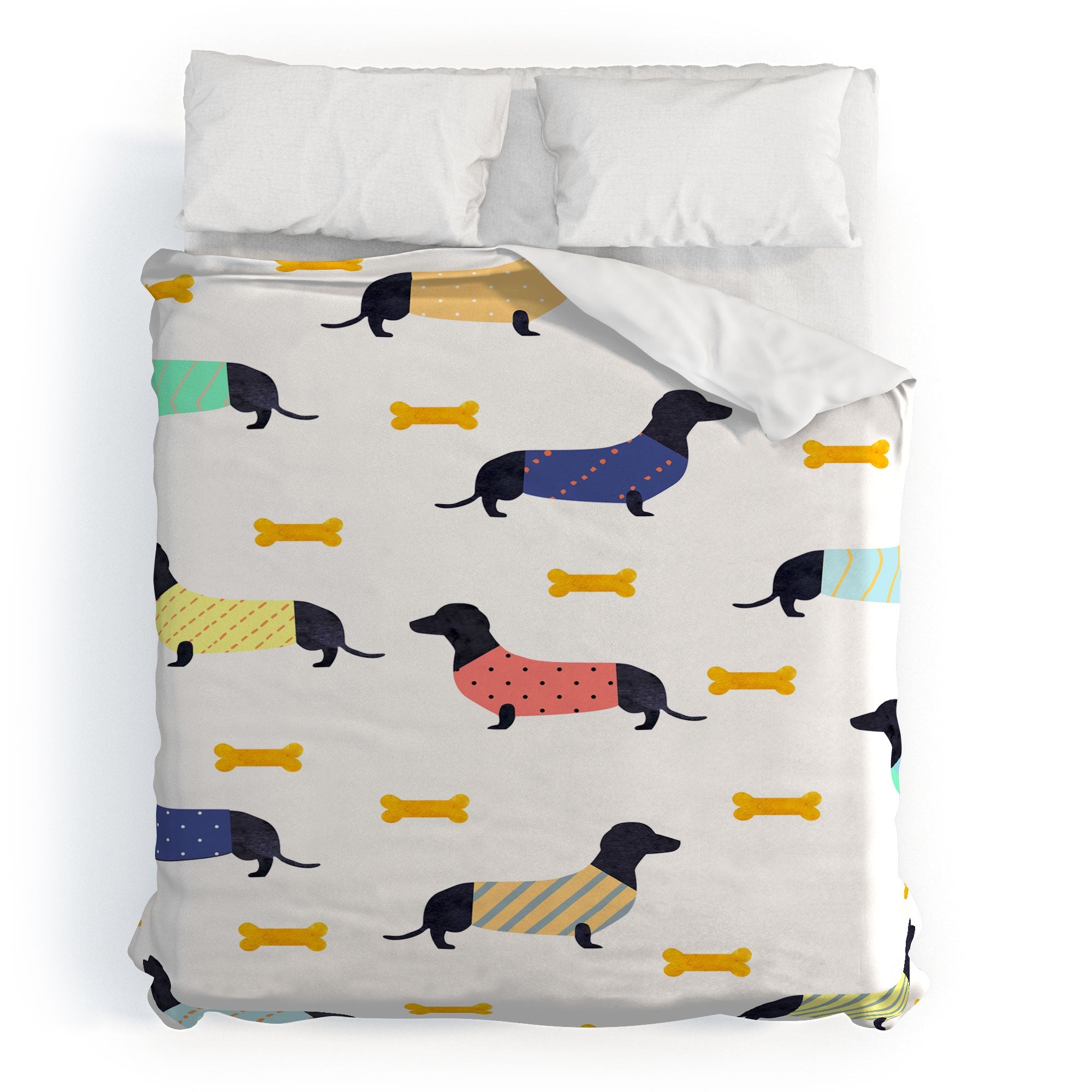 Hello Sayang Doggies Duvet Cover