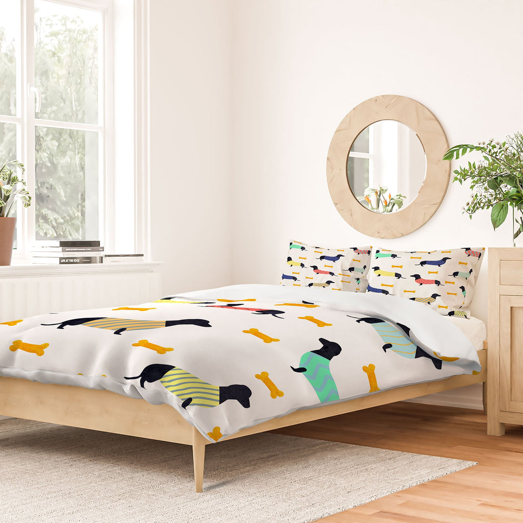 Hello Sayang Doggies Duvet Cover