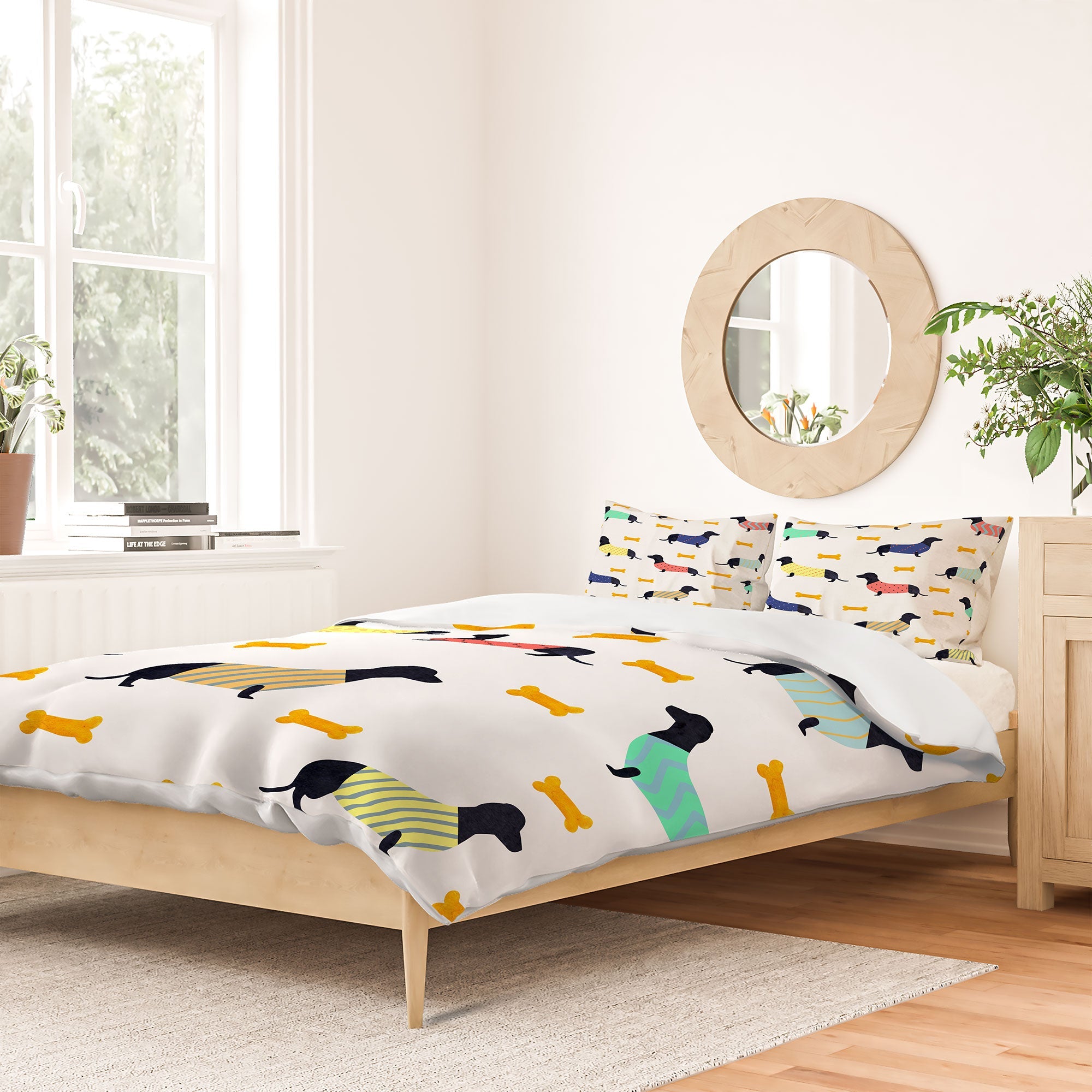 Hello Sayang Doggies Duvet Cover