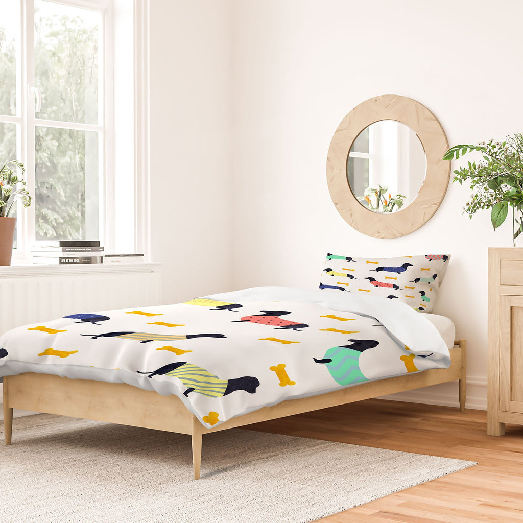 Hello Sayang Doggies Duvet Cover