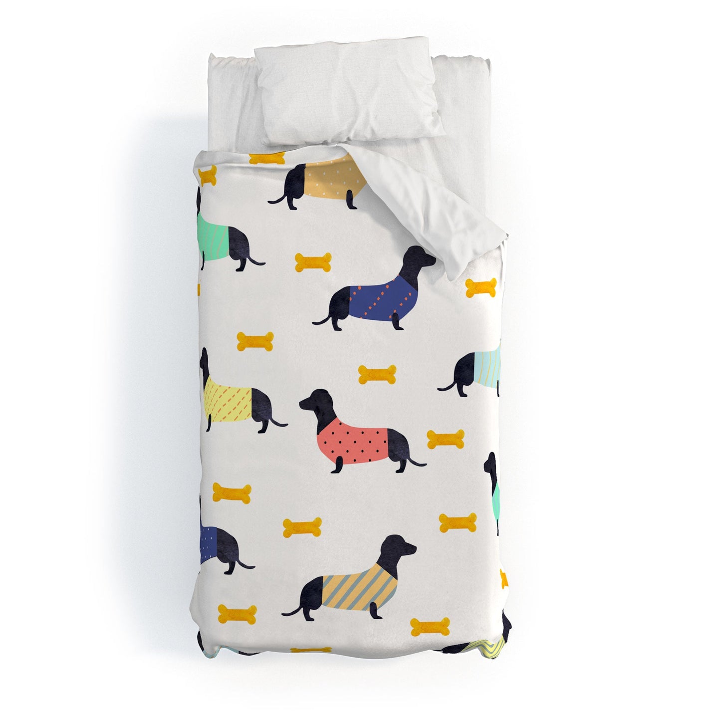 Hello Sayang Doggies Duvet Cover