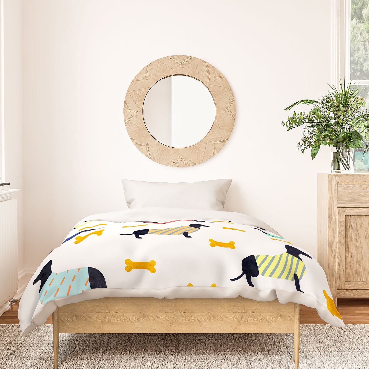 Hello Sayang Doggies Duvet Cover