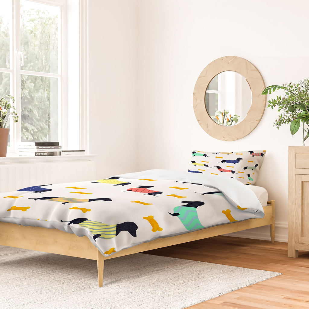 Hello Sayang Doggies Duvet Cover