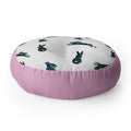 Hello Sayang Funny Bunnies Floor Pillow Round