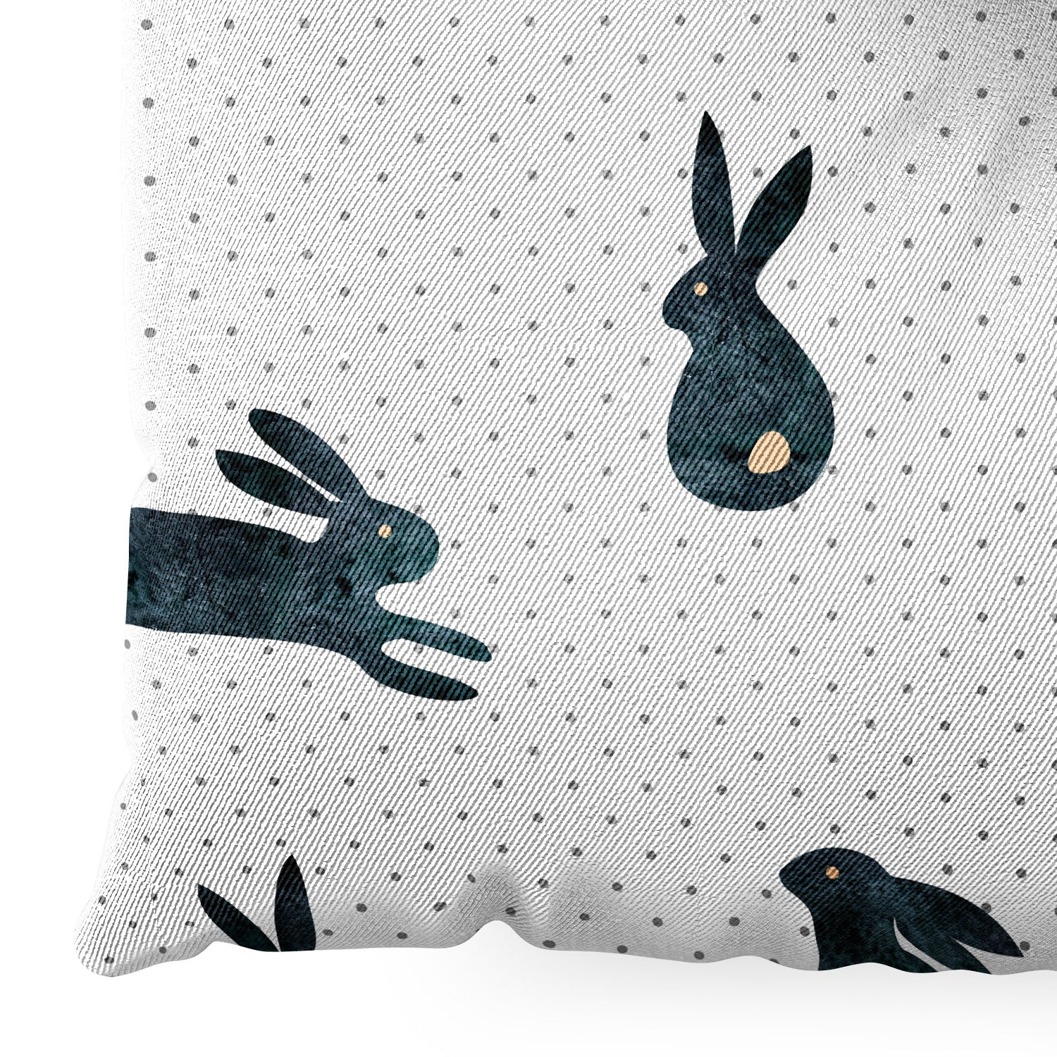 Hello Sayang Funny Bunnies Floor Pillow Square