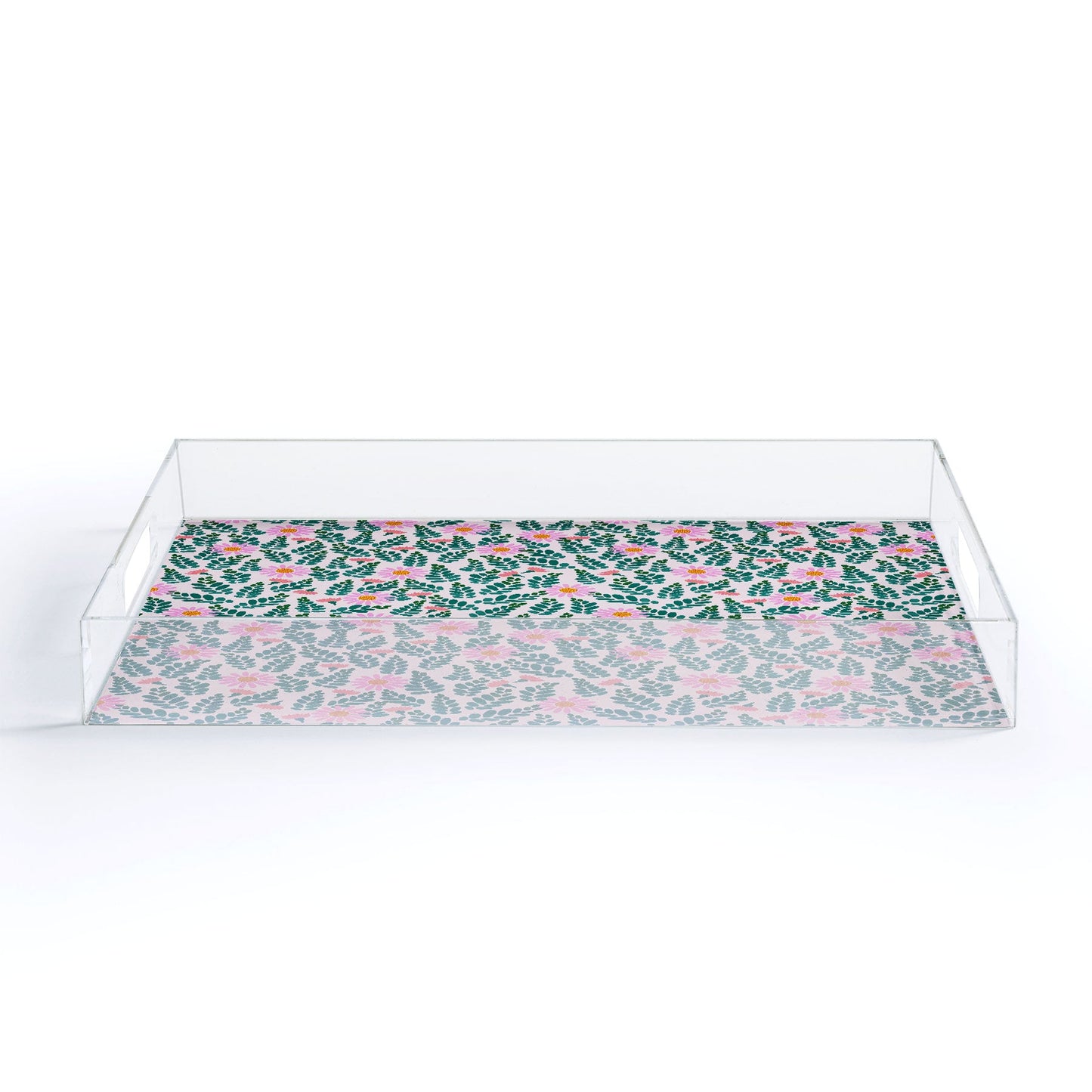 Hello Sayang Wild Daisies Pink Acrylic Tray