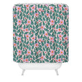 Hello Sayang Wild Daisies Pink Shower Curtain