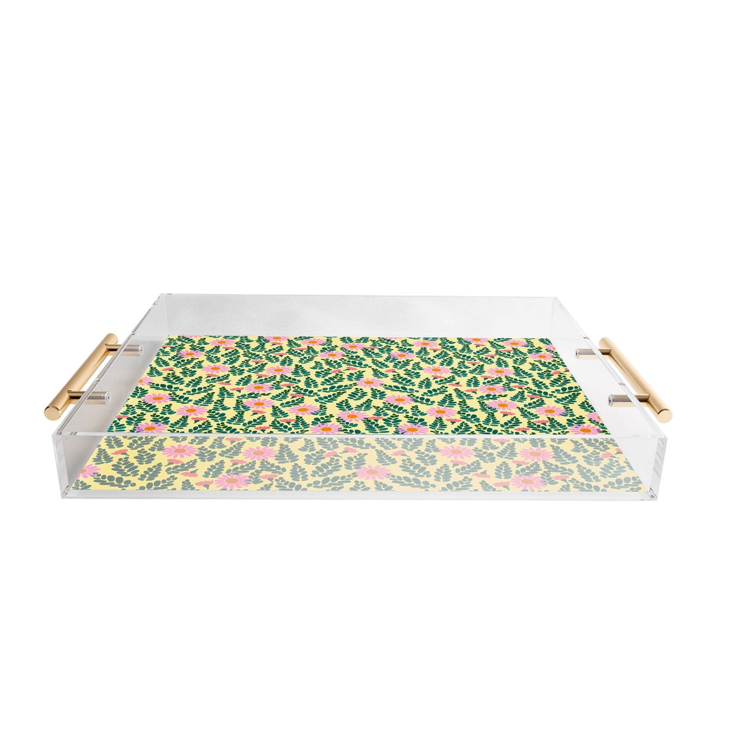 Hello Sayang Wild Daisies Yellow Acrylic Tray