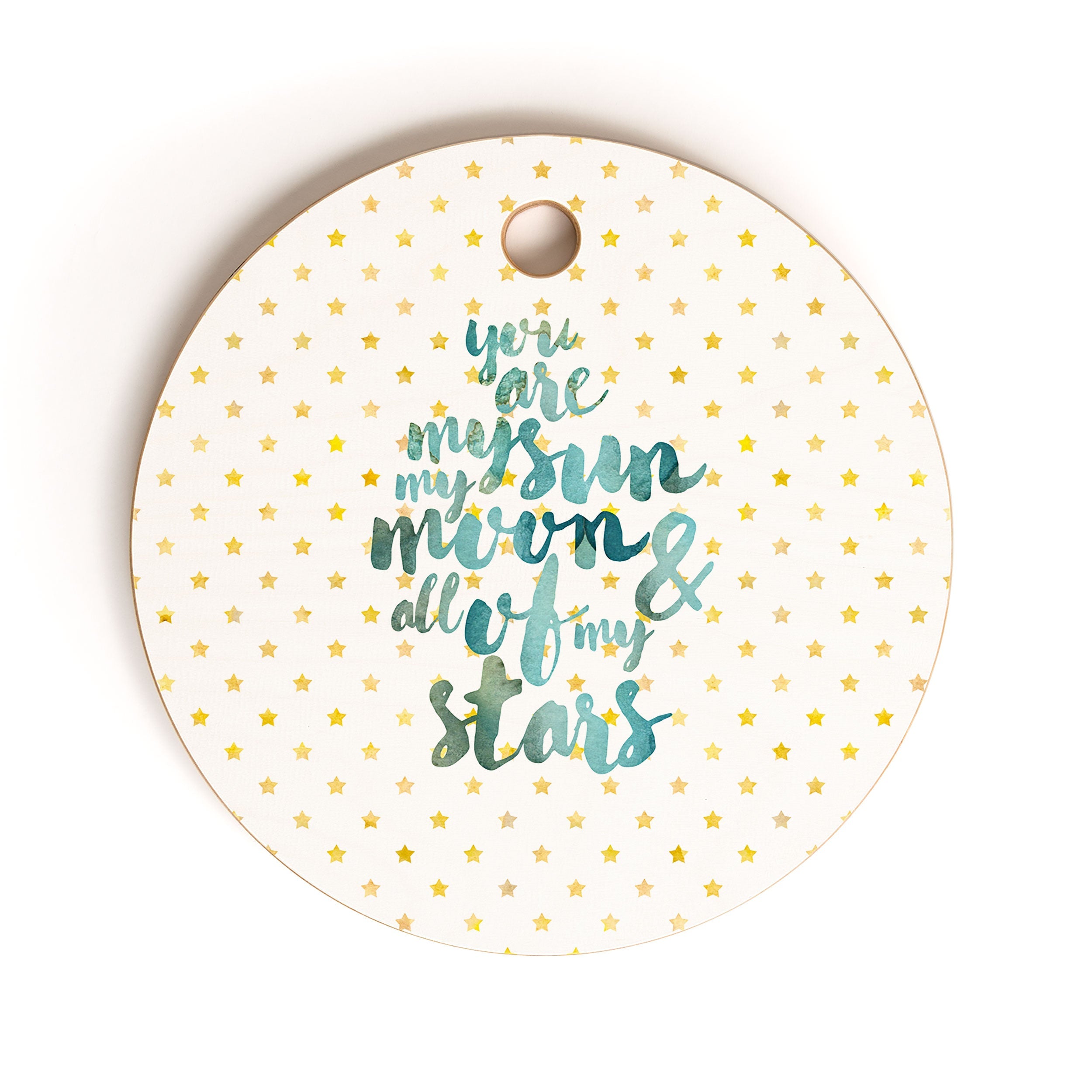 Hello Sayang You Are My Sun My Moon and All Of My Stars Cutting Board Round