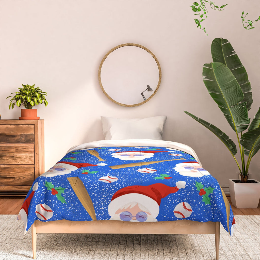 Design by Spark Sporty Baseball Santa Comforter