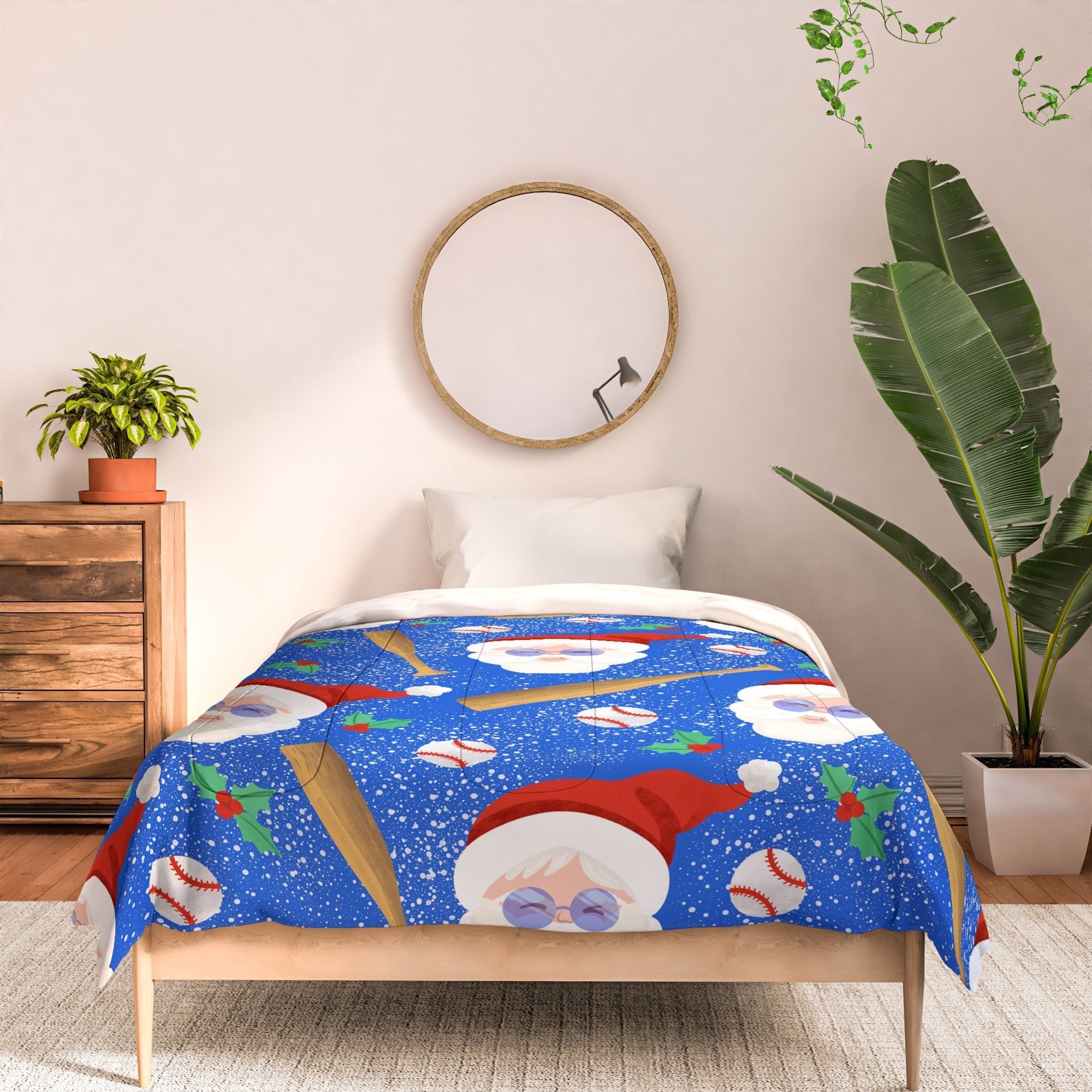 Design by Spark Sporty Baseball Santa Comforter