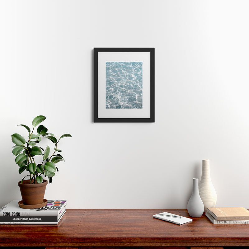 Henrike Schenk - Travel Photography Crystal Clear Blue Water Photo Framed Art Print