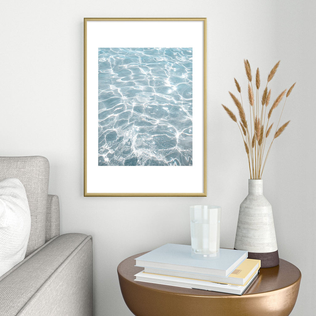 Henrike Schenk - Travel Photography Crystal Clear Blue Water Photo Metal Framed Art Print
