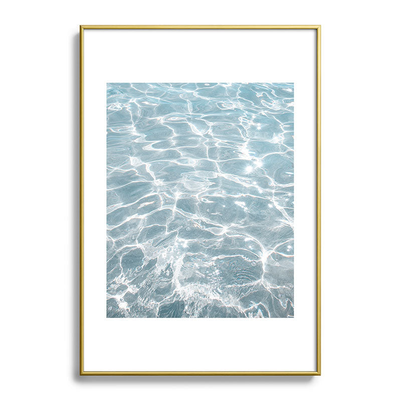 Henrike Schenk - Travel Photography Crystal Clear Blue Water Photo Metal Framed Art Print