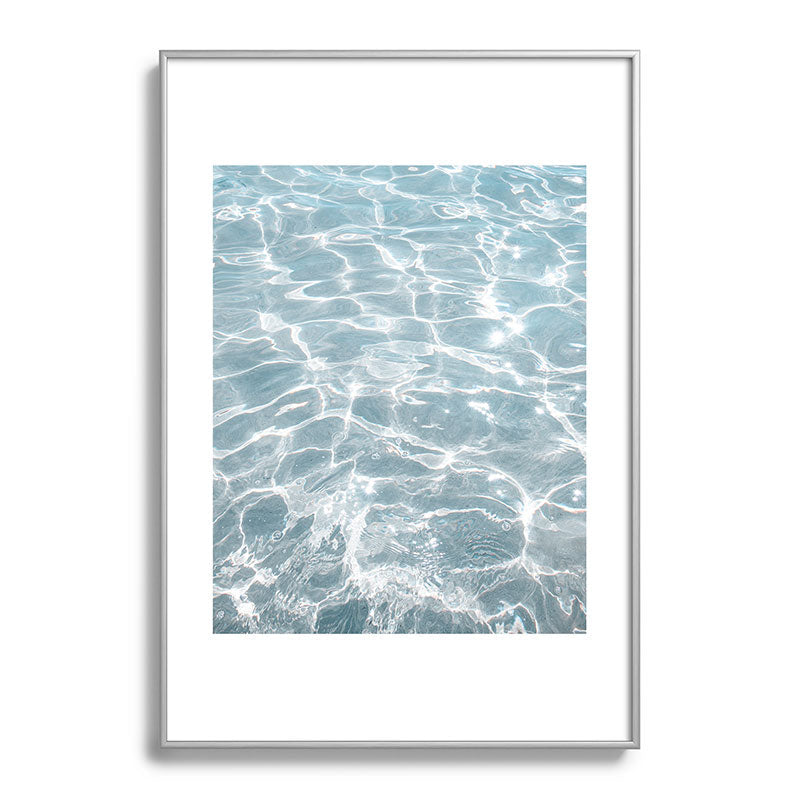 Henrike Schenk - Travel Photography Crystal Clear Blue Water Photo Metal Framed Art Print
