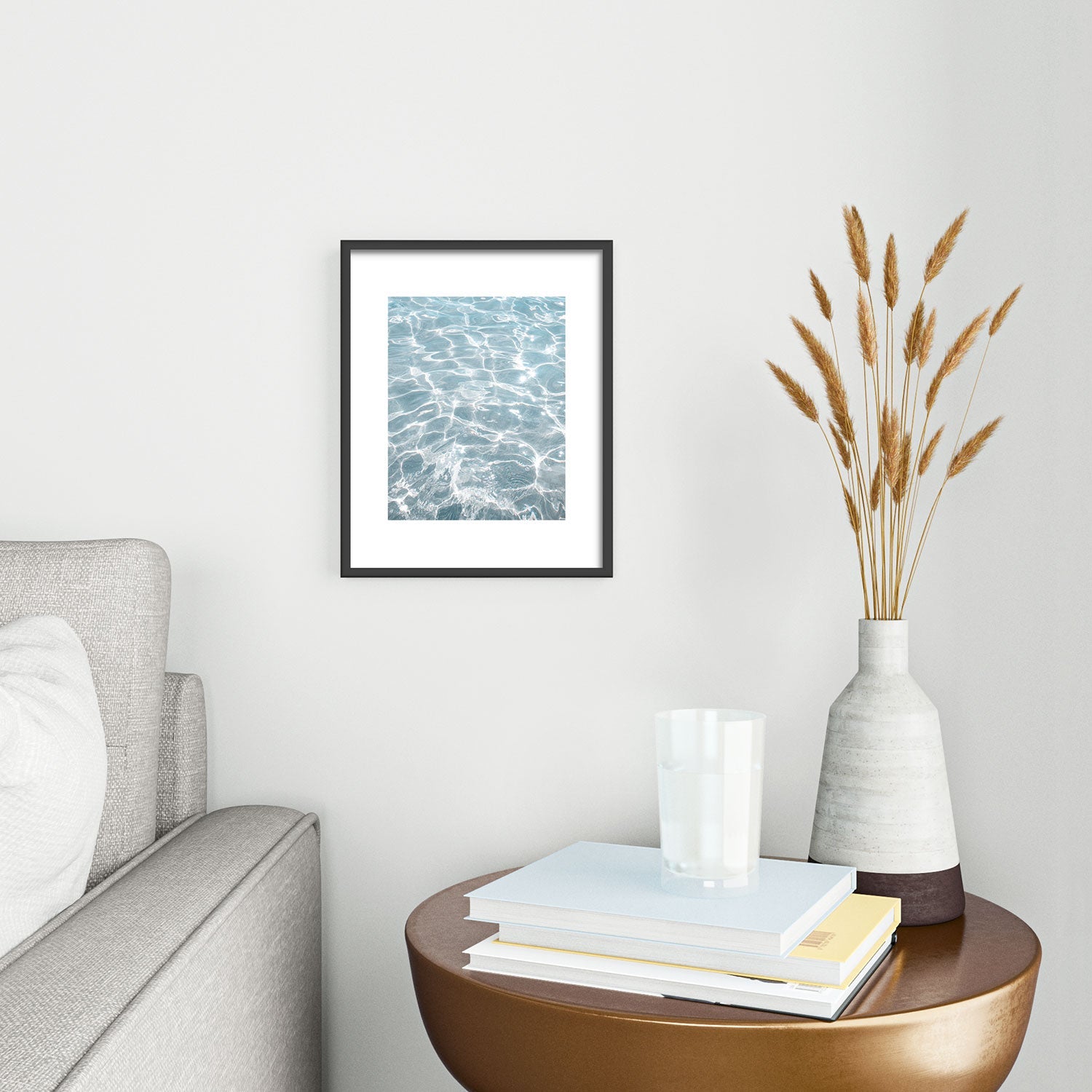 Henrike Schenk - Travel Photography Crystal Clear Blue Water Photo Metal Framed Art Print