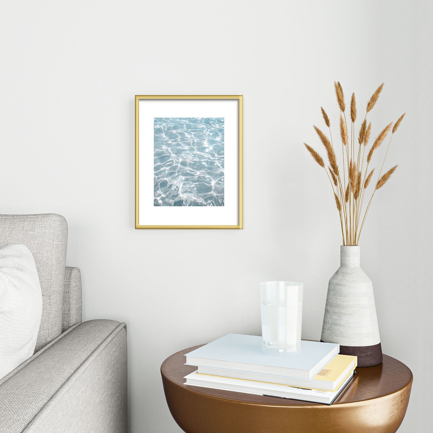 Henrike Schenk - Travel Photography Crystal Clear Blue Water Photo Metal Framed Art Print