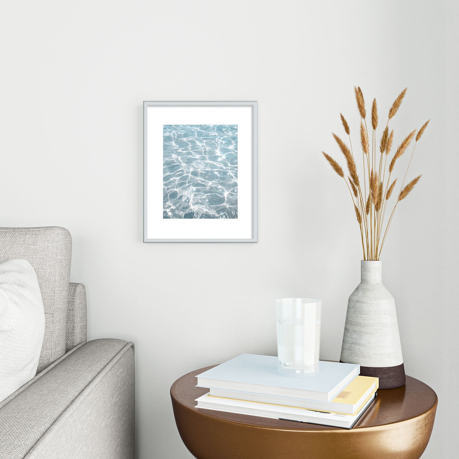Henrike Schenk - Travel Photography Crystal Clear Blue Water Photo Metal Framed Art Print