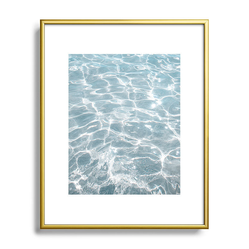 Henrike Schenk - Travel Photography Crystal Clear Blue Water Photo Metal Framed Art Print