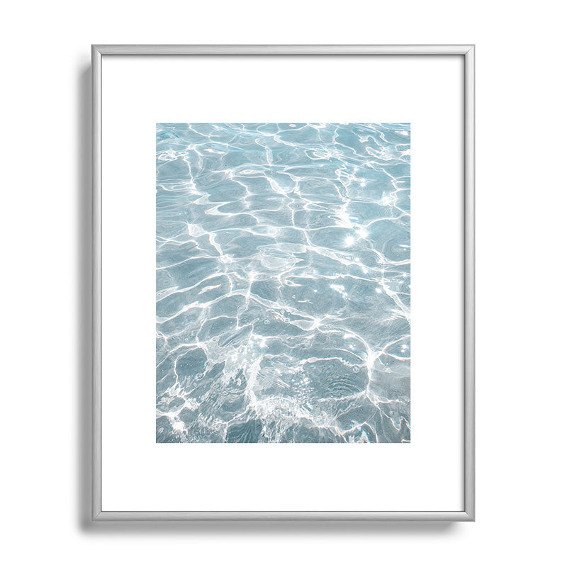 Henrike Schenk - Travel Photography Crystal Clear Blue Water Photo Metal Framed Art Print