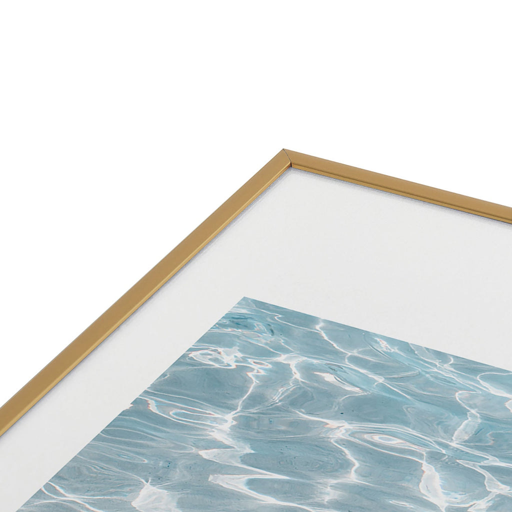 Henrike Schenk - Travel Photography Crystal Clear Blue Water Photo Metal Framed Art Print