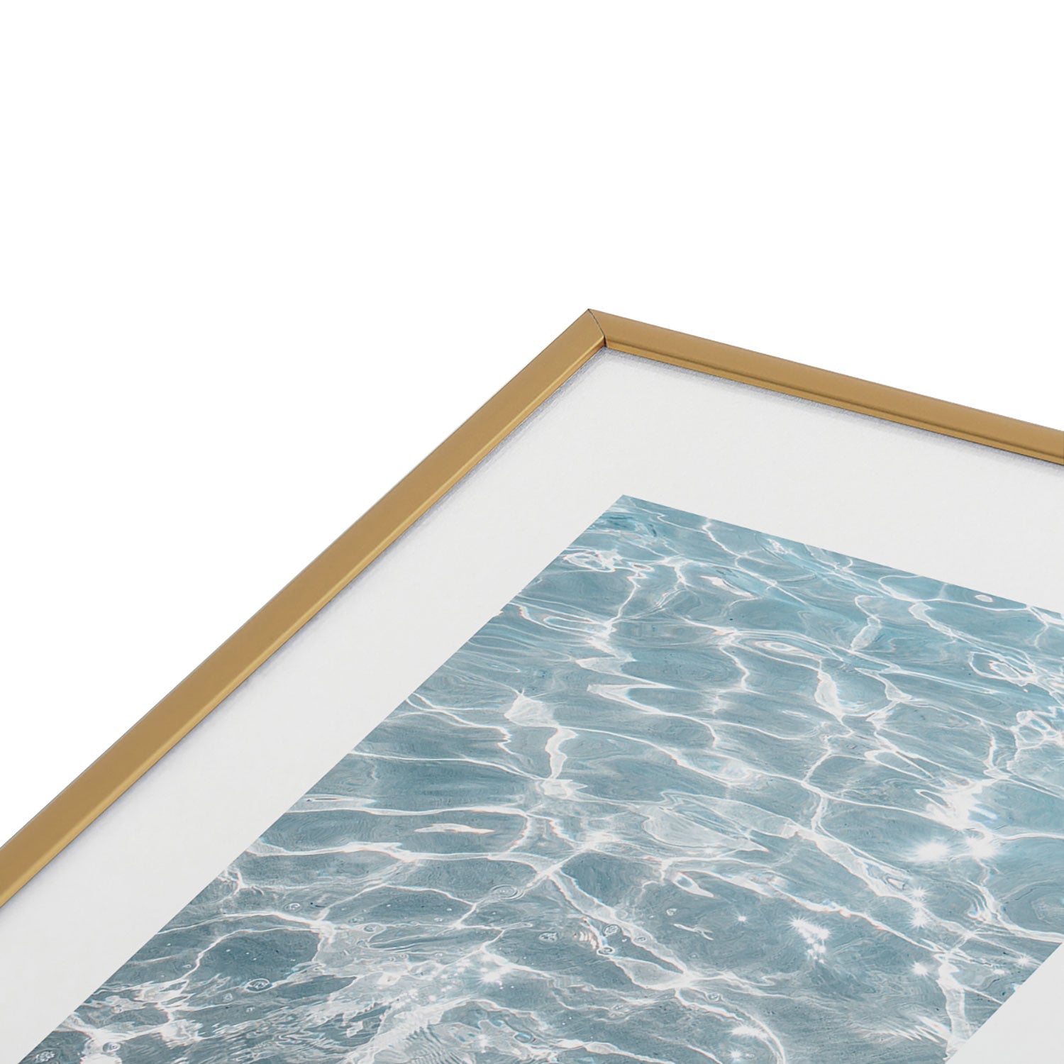 Henrike Schenk - Travel Photography Crystal Clear Blue Water Photo Metal Framed Art Print
