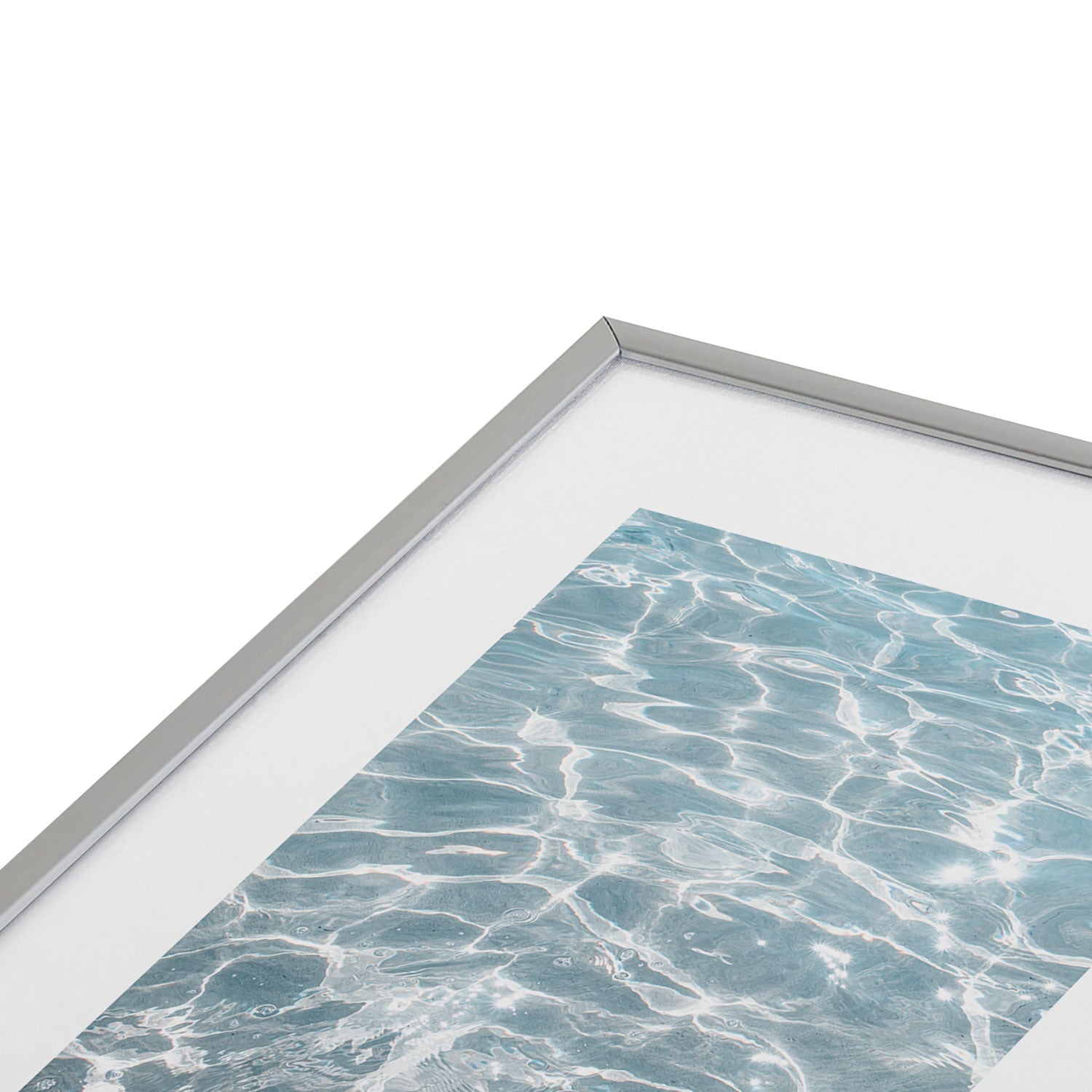 Henrike Schenk - Travel Photography Crystal Clear Blue Water Photo Metal Framed Art Print