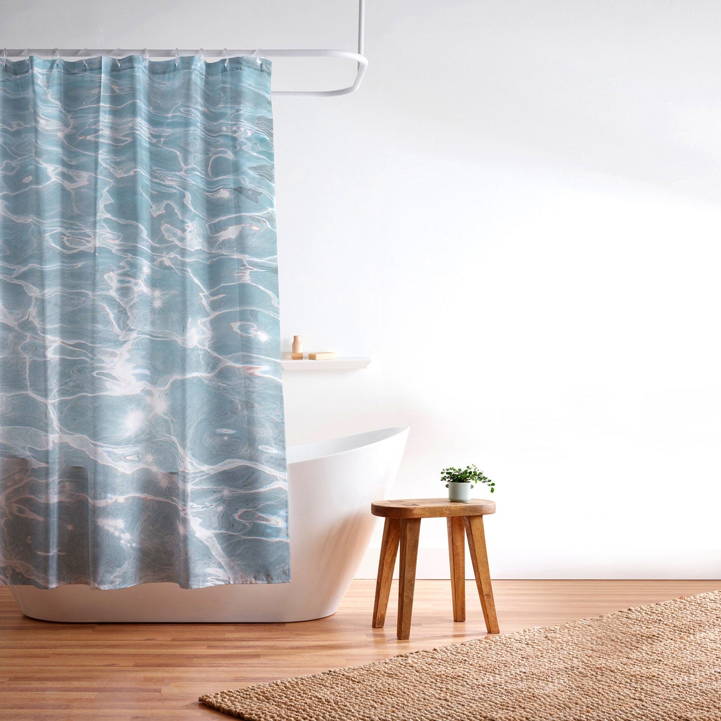 Henrike Schenk - Travel Photography Crystal Clear Blue Water Photo Shower Curtain