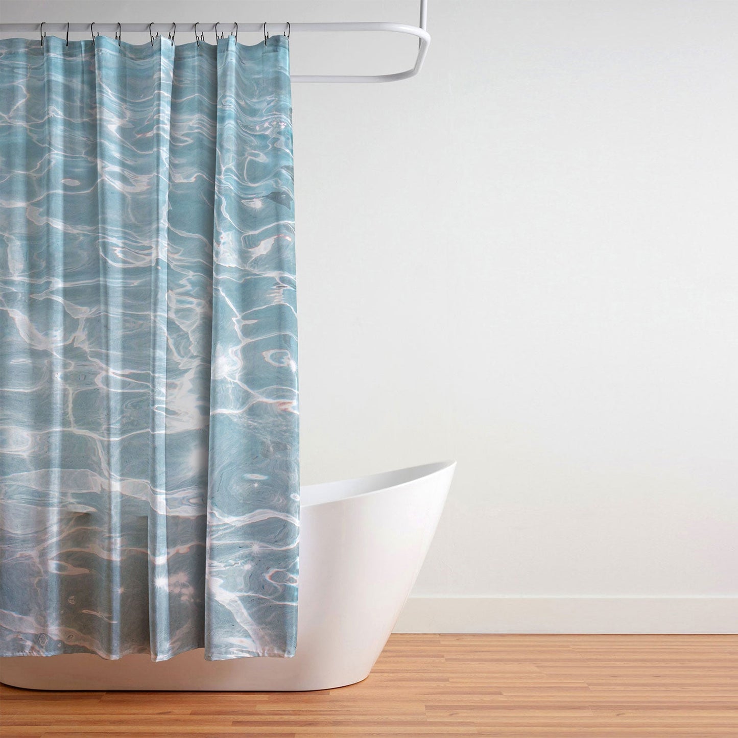 Henrike Schenk - Travel Photography Crystal Clear Blue Water Photo Shower Curtain