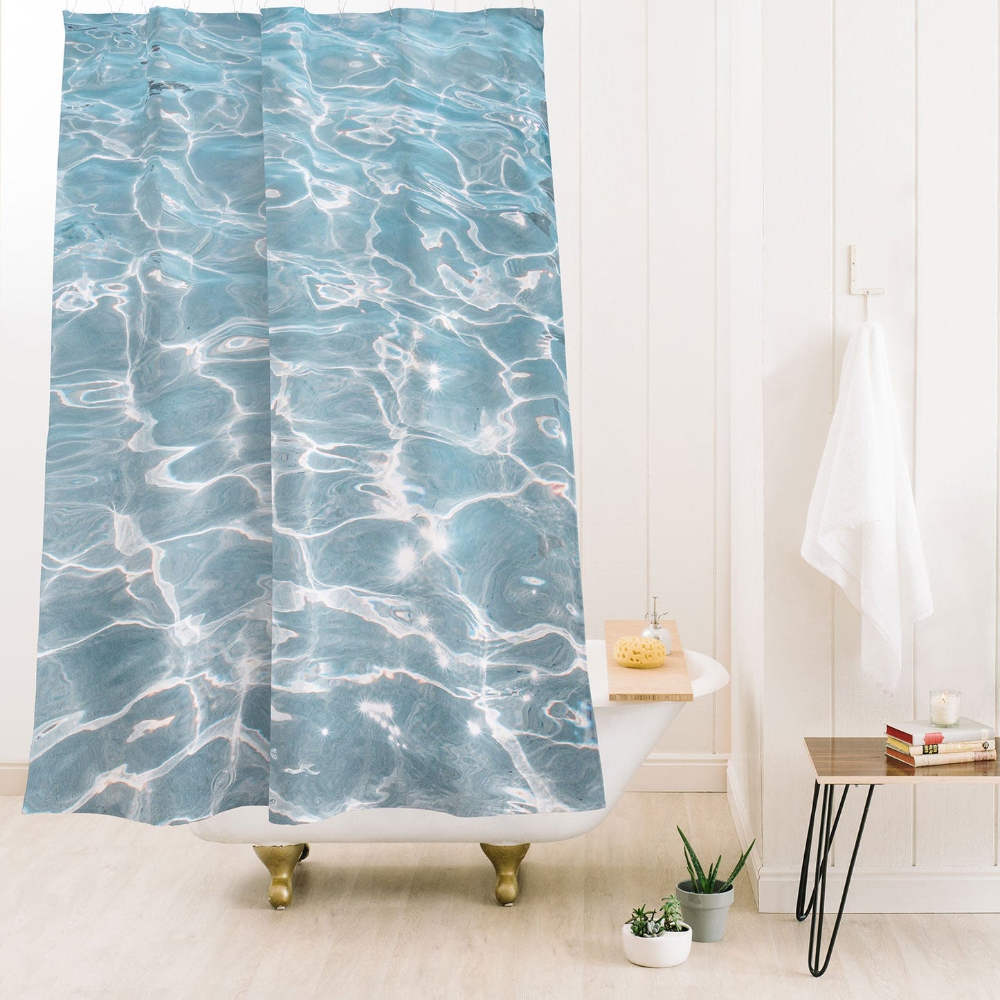 Henrike Schenk - Travel Photography Crystal Clear Blue Water Photo Shower Curtain