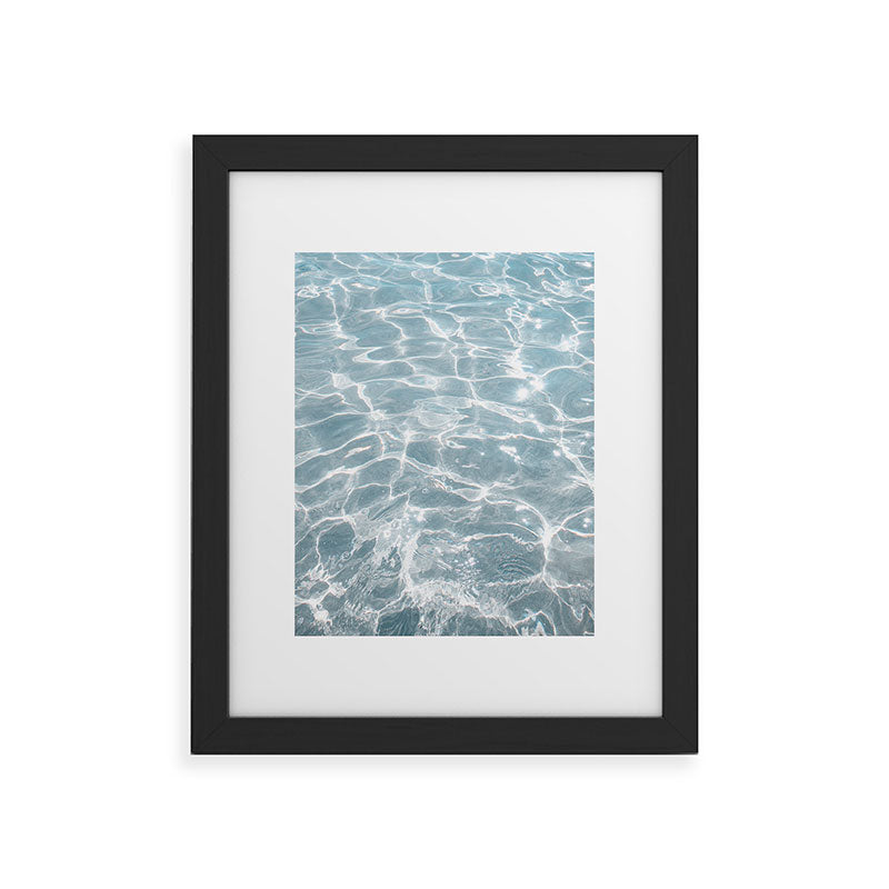 Henrike Schenk - Travel Photography Crystal Clear Blue Water Photo Framed Art Print