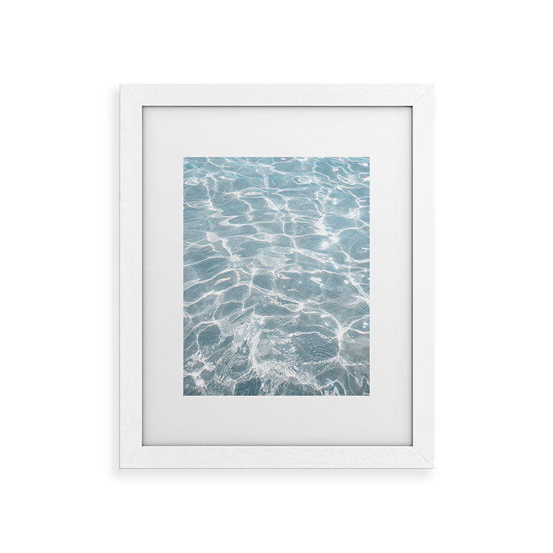 Henrike Schenk - Travel Photography Crystal Clear Blue Water Photo Framed Art Print
