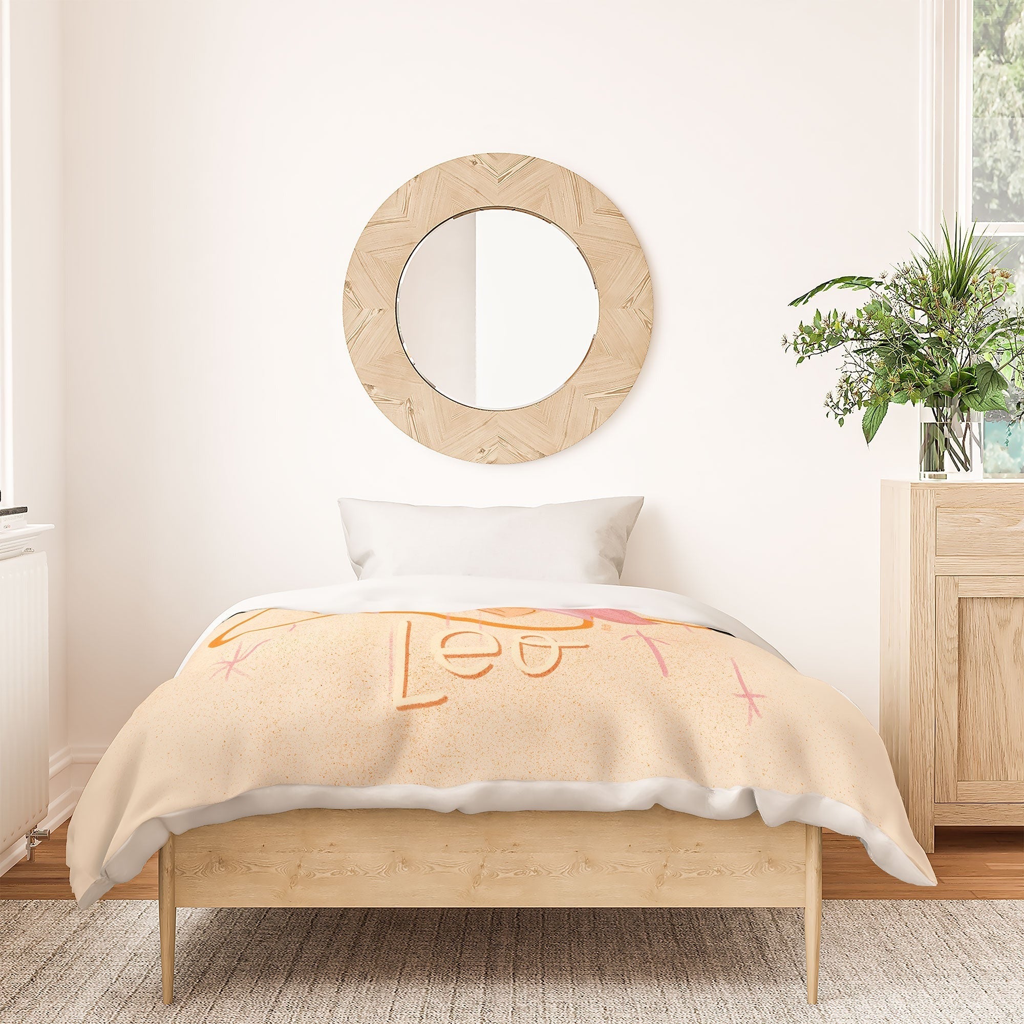 Little Om Zodiac Signs Leo Duvet Cover