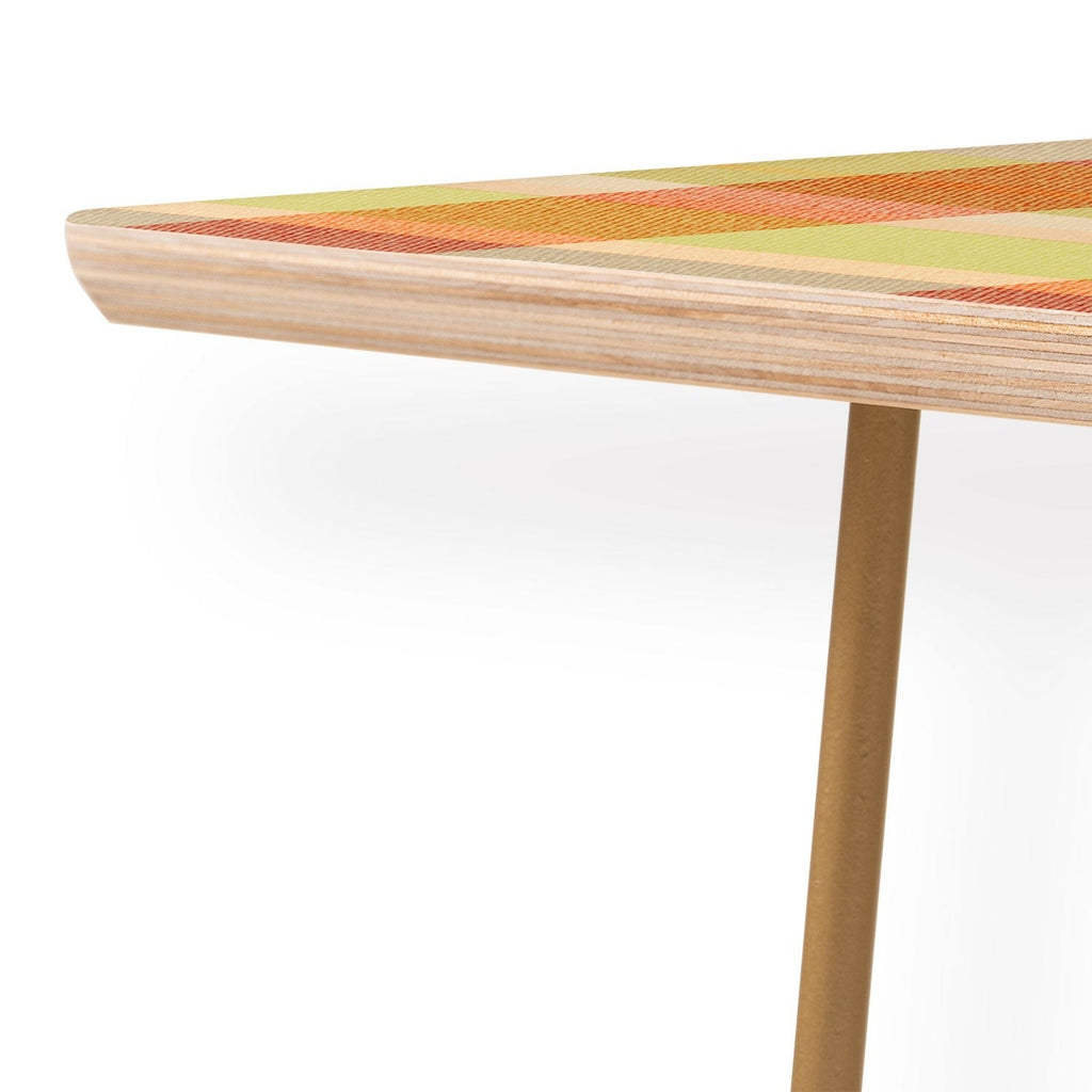 Marta Barragan Camarasa Retro Picnic Plaid Warm Tones Coffee Table