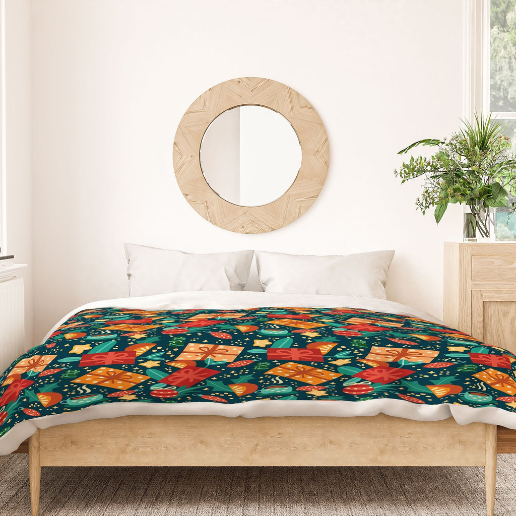 Valeria Frustaci Christmas pattern Duvet Cover